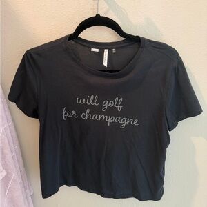 Women's Travis Mathew Black Graphic Tee